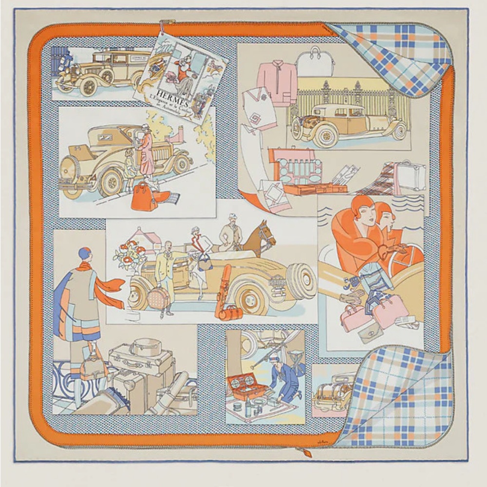 Hermes Confort en Automobile Scarf 70
